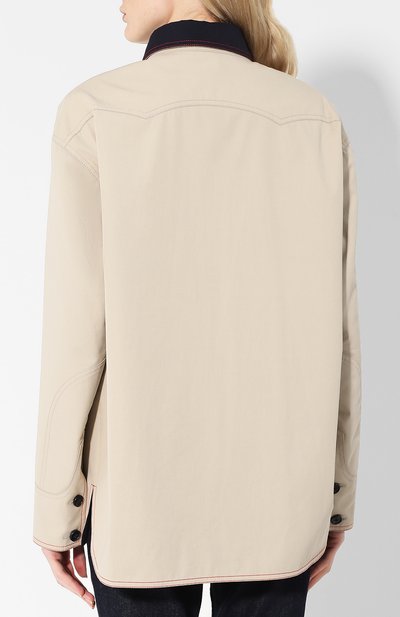 Двусторонняя куртка из хлопка VICTORIA BECKHAM, арт. JK 0VR 5736 PSS19 TECHNICAL P0PLIN, фото 4