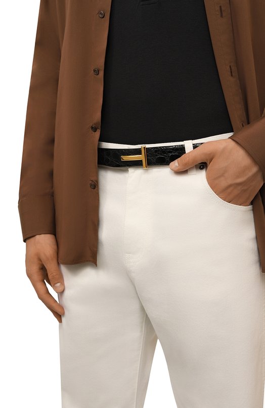 Двусторонний ремень Tom Ford TB224/ECY001G Чёрный  TB224/ECY001G Фото 2