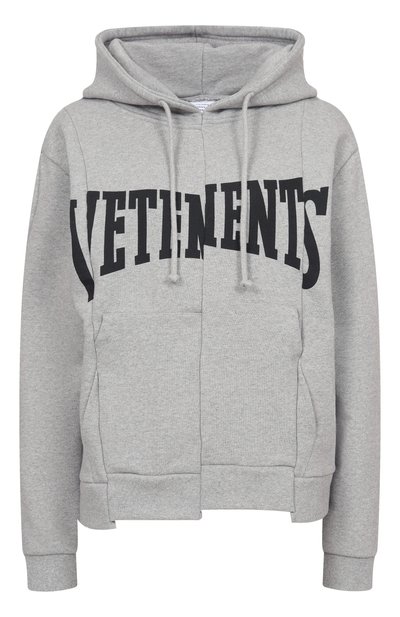 Женская хлопковое худи VETEMENTS, арт. WE76HD506G/1302 M0LLET0N