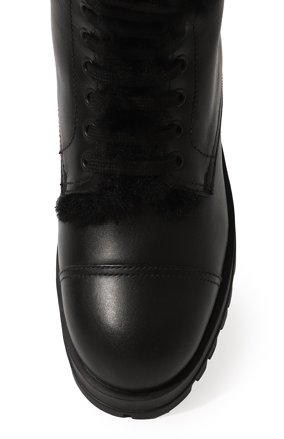 Кожаные ботинки PRADA, арт. 1T595L-3KK9-F0002-ZF30, фото 4