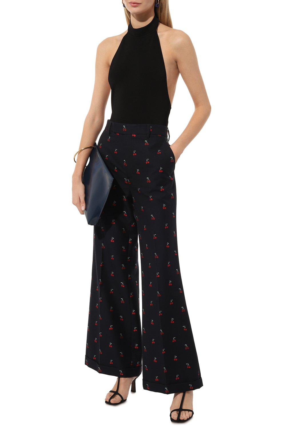 Брюки из хлопка и шерсти GUCCI, арт. 570604 ZABMY, фото 2