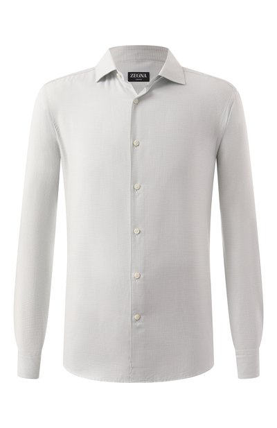 Мужская рубашка из хлопка и кашемира ZEGNA, арт. SRF5/UEX45A8