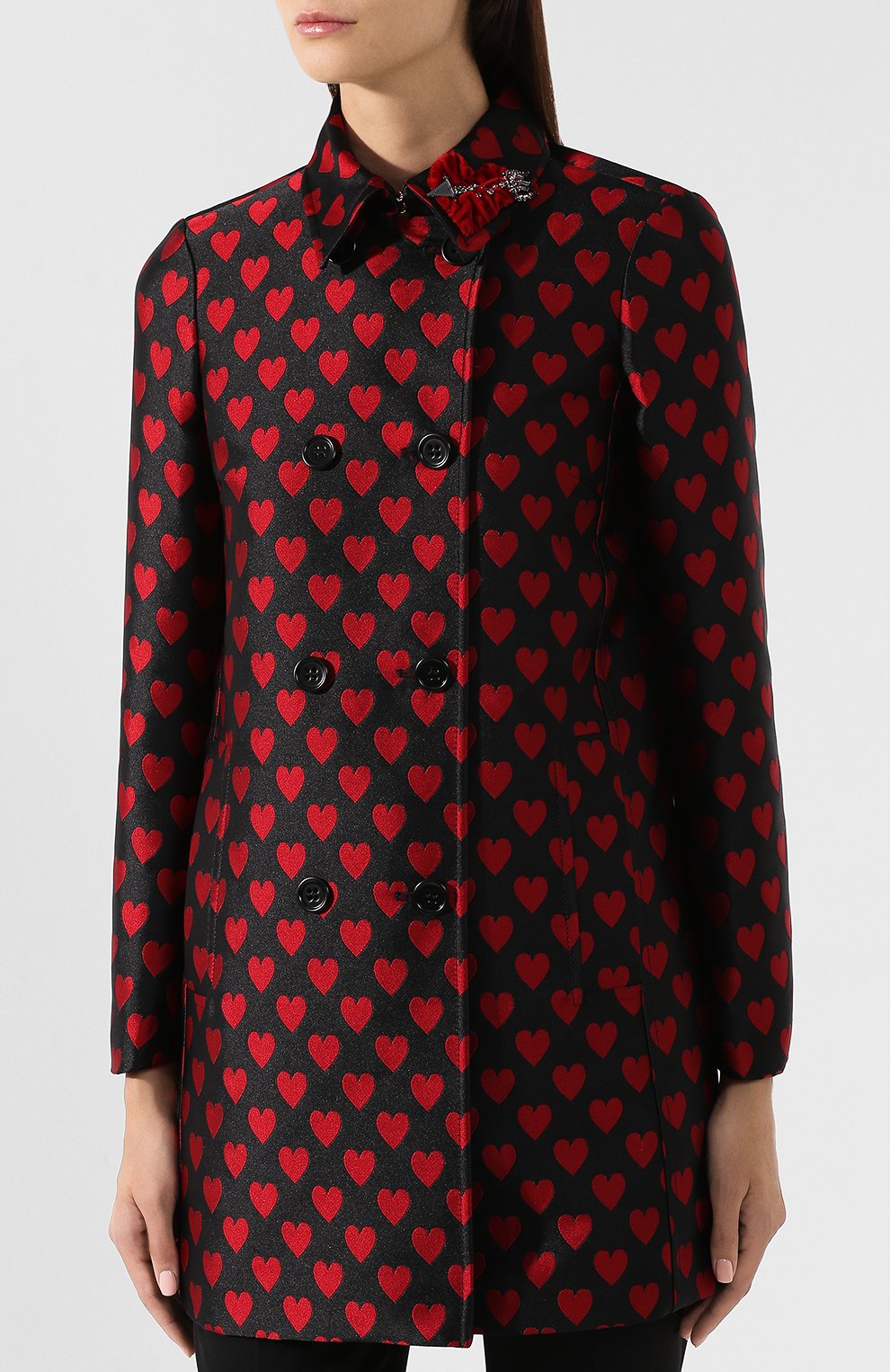 Пальто с принтом REDVALENTINO, арт. SR3CAA52/49Q, фото 3