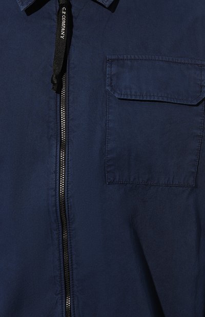 Хлопковая рубашка C.P. COMPANY темно-синего цвета по цене 39950 руб., арт. 17CM0S124A110143G, фото 5 Хлопковая рубашка C.P. COMPANY, арт. 17CM0S124A110143G, фото 5