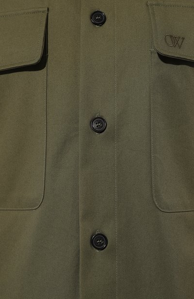 Хлопковая рубашка OFF-WHITE, арт. 0MES009F24FAB001, фото 5