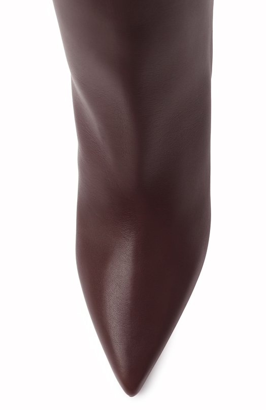 Кожаные сапоги Alizze 85 Jimmy Choo F_AL.EA/IZ/ZE KB 85/SUE_SQM.AL_5A_IZ/ZE KB 85 Бордовый  F_AL.EA/IZ/ZE KB 85/SUE_SQM.AL_5A_IZ/ZE KB 85 Фото 6