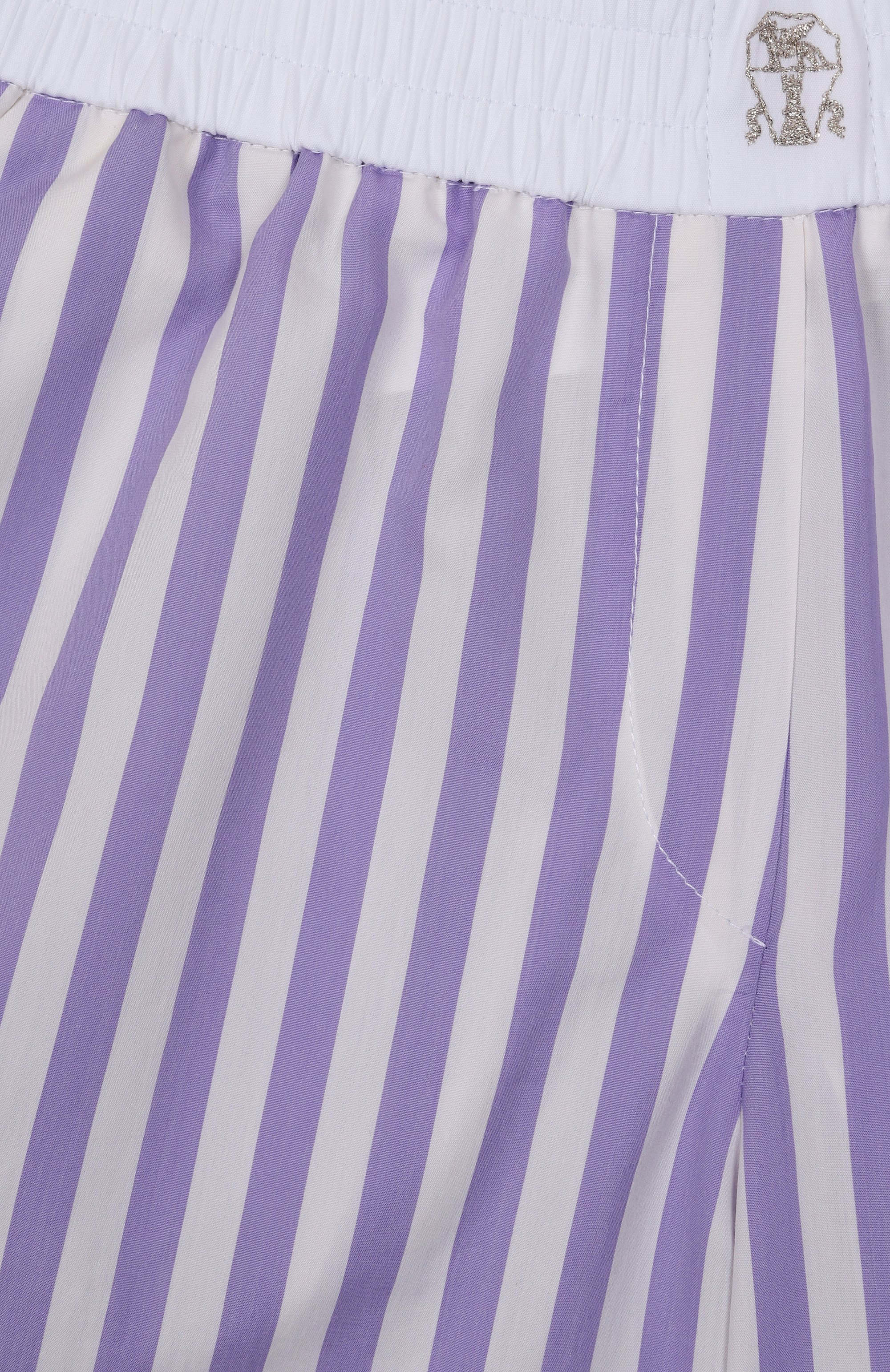 Шорты из хлопка и шелка BRUNELLO CUCINELLI, арт. BH757P050B, фото 3