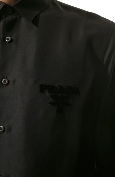 Шелковая рубашка PRADA, арт. UCN413-1Z5E-F0002-221, фото 5