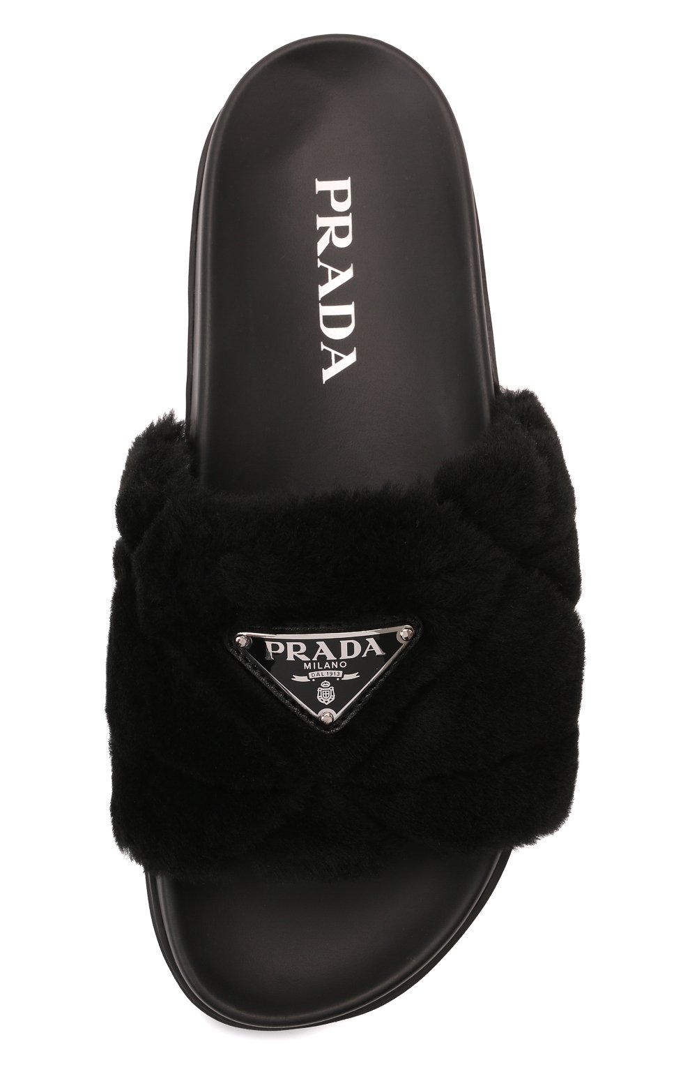 Меховые шлепанцы PRADA, арт. 1XX592-173-F0002-020, фото 4