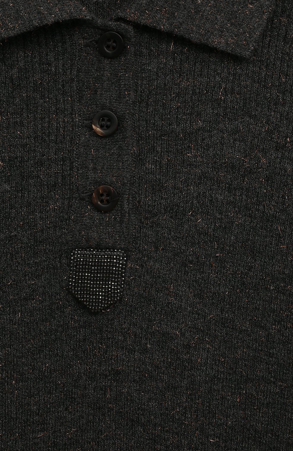 Поло из кашемира и вискозы BRUNELLO CUCINELLI, арт. B9AM81805B, фото 3