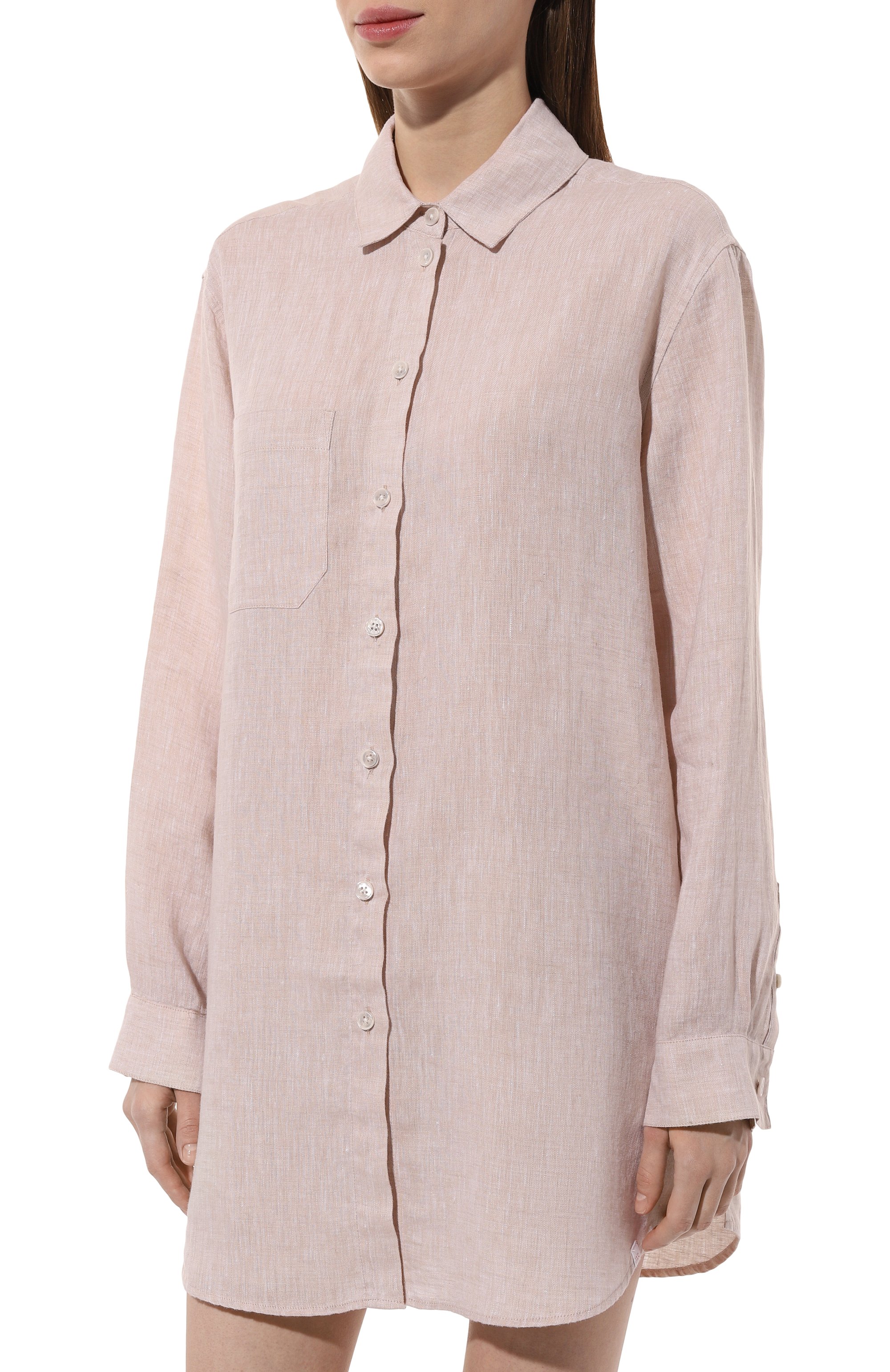 Льняная рубашка DEREK ROSE, арт. 1516/SICI001, фото 3