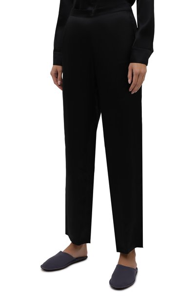 Шелковые брюки AUBADE черного цвета по цене 26050 руб., арт. QS60, фото 3 Шелковые брюки AUBADE, арт. QS60, фото 3