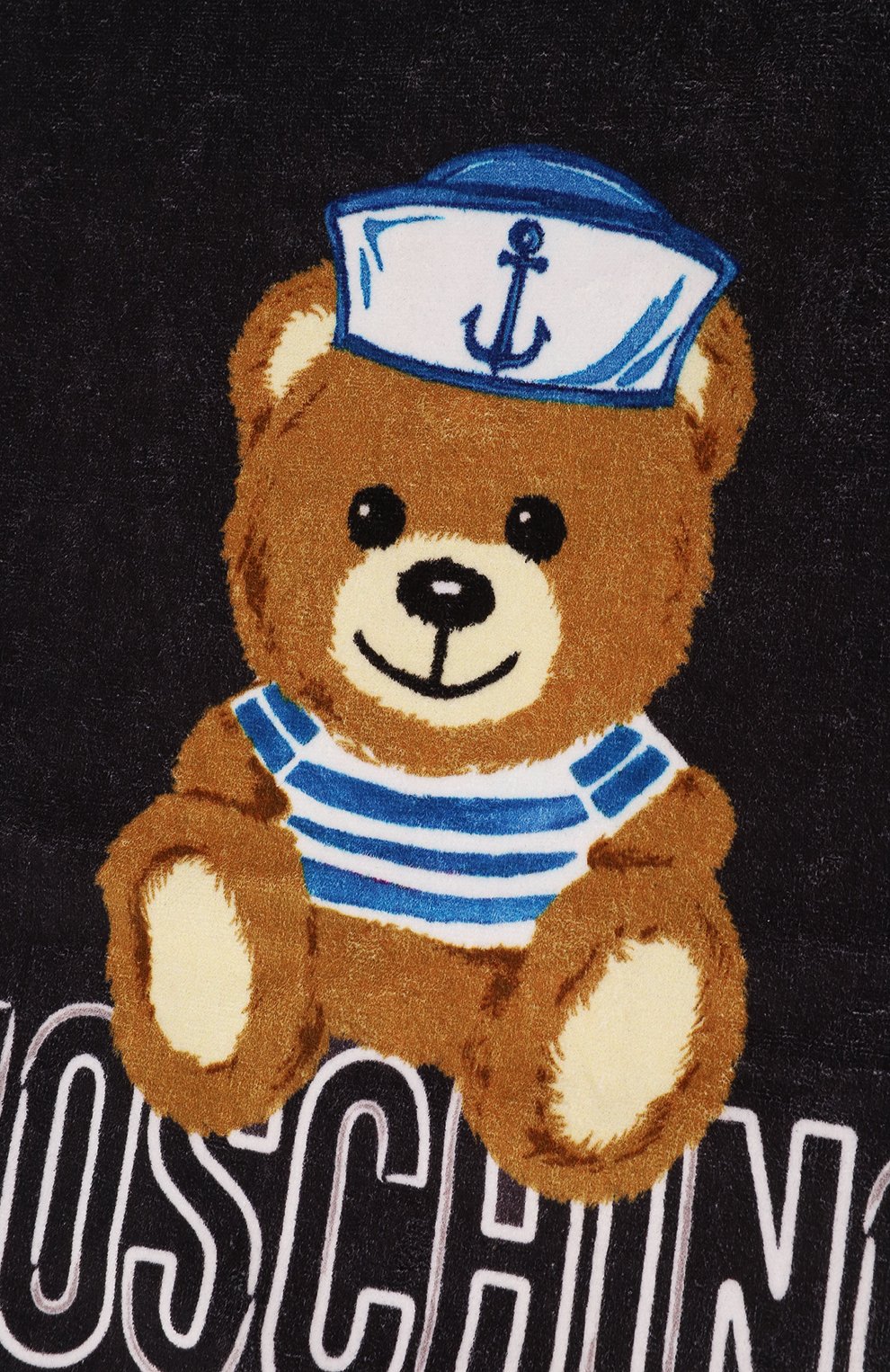 Хлопковое полотенце MOSCHINO темно-синего цвета по цене 11300 руб., арт. H0X01B/LGA15, фото 2 Хлопковое полотенце MOSCHINO, арт. H0X01B/LGA15, фото 2