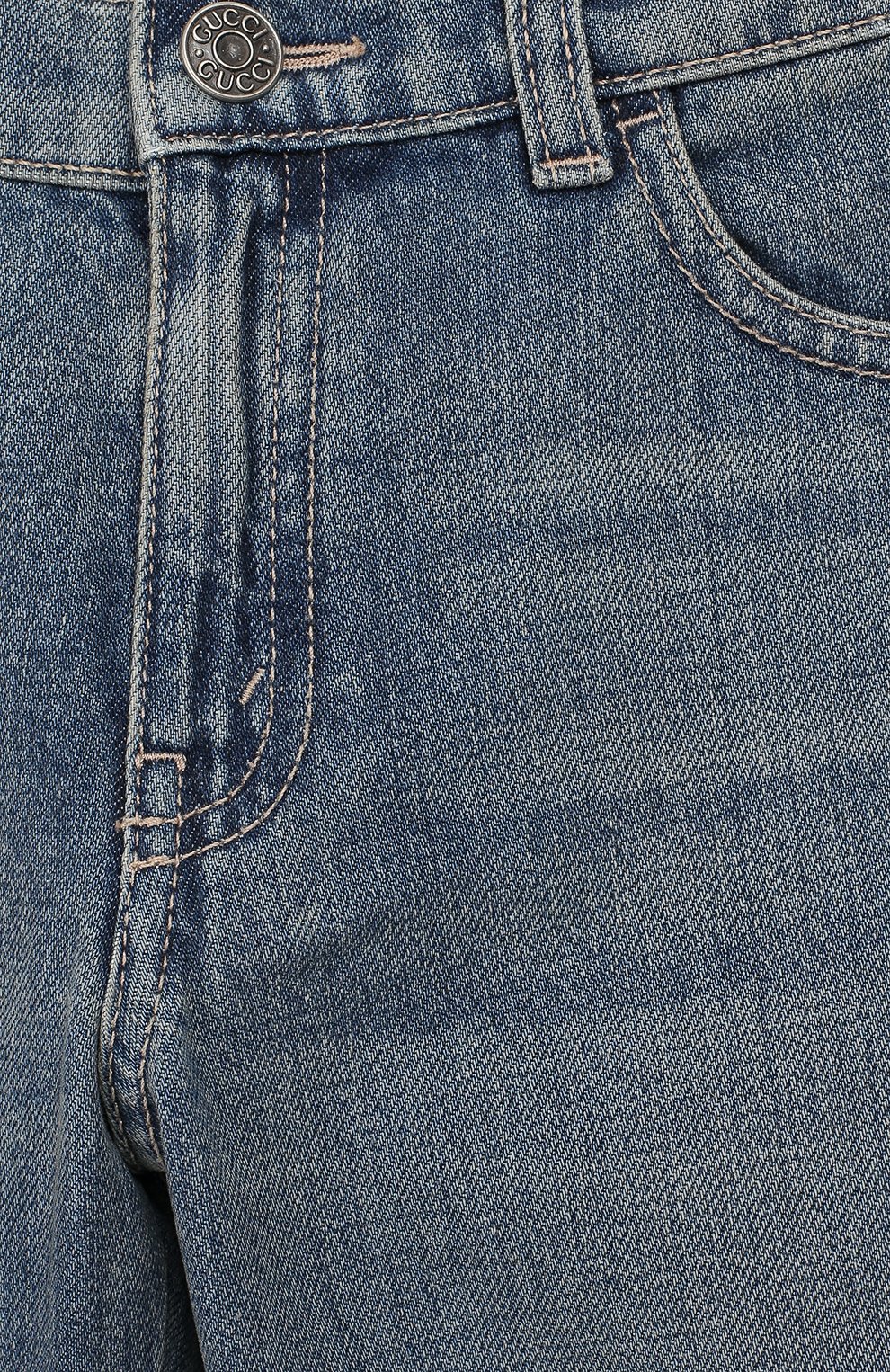 Джинсы GUCCI синего цвета по цене 37850 руб., арт. 431161/XDA4L, фото 3 Джинсы GUCCI, арт. 431161/XDA4L, фото 3