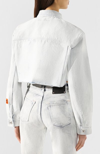 Джинсовая куртка HERON PRESTON голубого цвета по цене 72450 руб., арт. HWYE001R20641008W205, фото 4 Джинсовая куртка HERON PRESTON, арт. HWYE001R20641008W205, фото 4