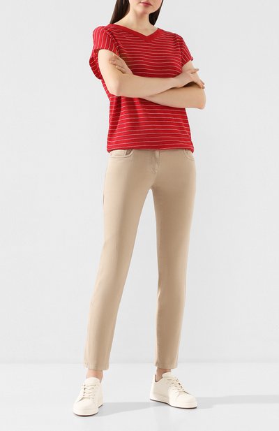 Джинсы BRUNELLO CUCINELLI бежевого цвета по цене 58450 руб., арт. MH137P5491, фото 2 Джинсы BRUNELLO CUCINELLI, арт. MH137P5491, фото 2