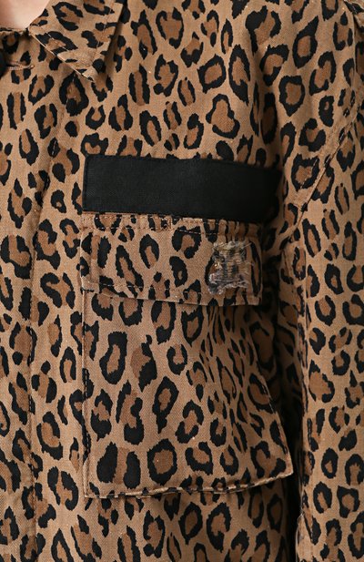 Куртка с потертостями и леопардовым принтом R13, арт. R13W2011-10, фото 5