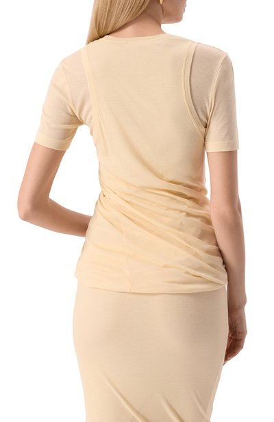 Хлопковая футболка JIL SANDER, арт. J02NF0005/J20249, фото 4