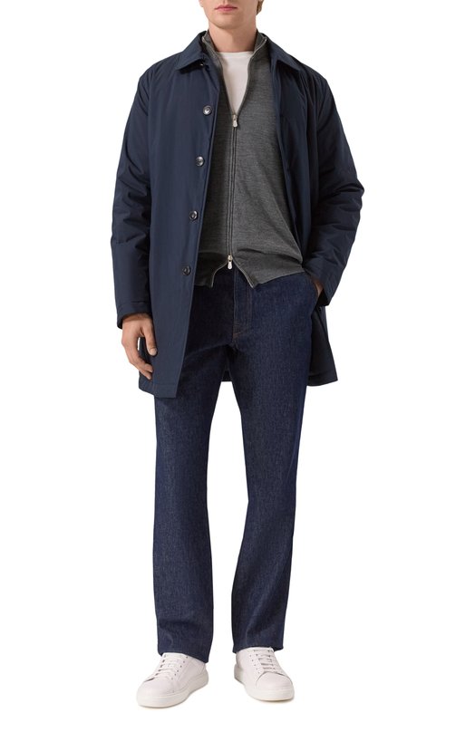 Кардиган из шерсти и кашемира Brunello Cucinelli M2400106 Серый  M2400106 Фото 2
