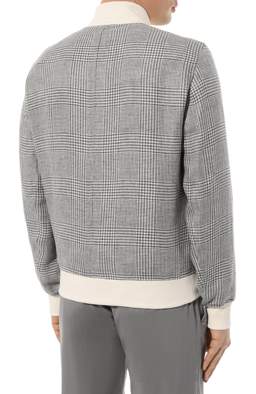 Бомбер изо льна и шерсти BRUNELLO CUCINELLI, арт. MS4856191, фото 4