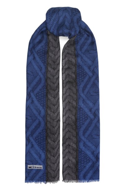 Шарф из шерсти и кашемира KITON, арт. USCIACK0261F09, фото 1
