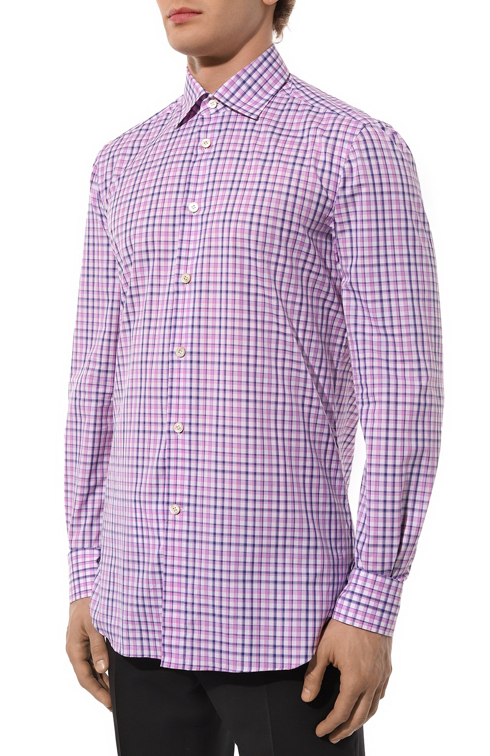 Хлопковая рубашка KITON, арт. UCIH08879, фото 3