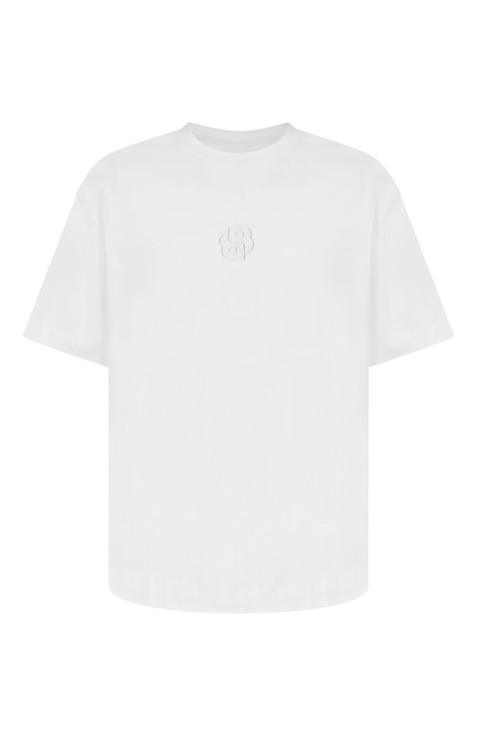 Хлопковая футболка BOSS 50555106 Белый 50555106