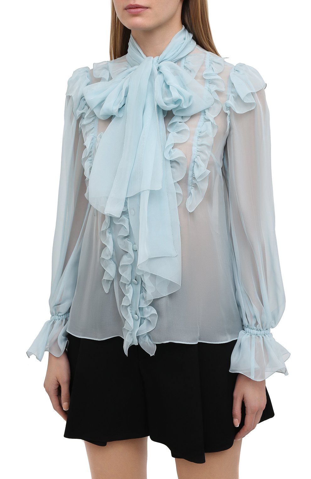 Шелковая блузка DOLCE & GABBANA, арт. F5L64T/FU1AT, фото 3
