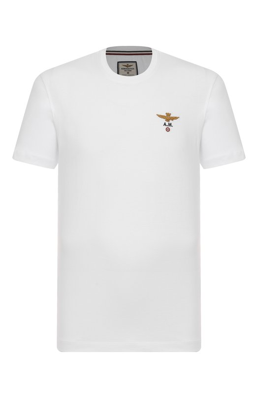 Хлопковая футболка Aeronautica Militare TS1580UJ00372 Белый TS1580UJ00372