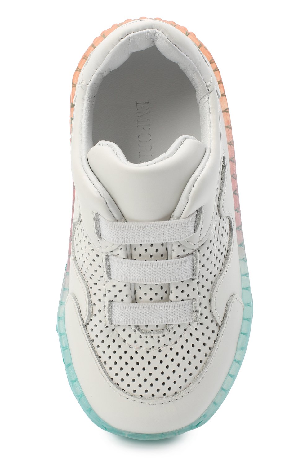 Кожаные кроссовки EMPORIO ARMANI, арт. XMX006/X0I47, фото 4