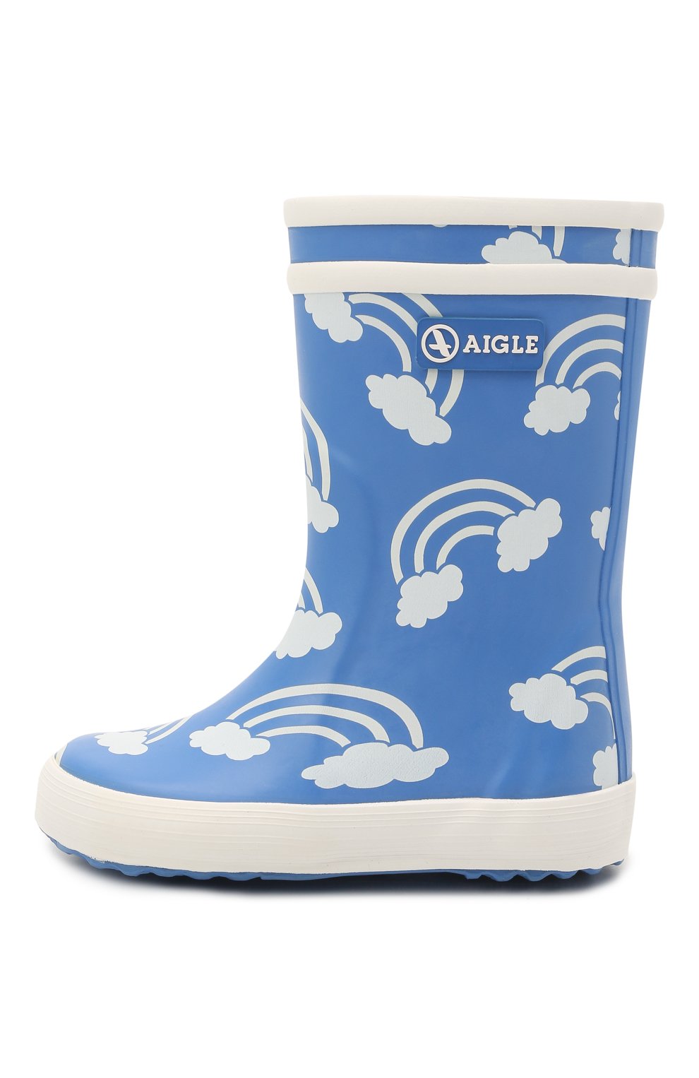 Резиновые сапоги AIGLE синего цвета по цене 6280 руб., арт. 2527E2/L0LLY P0P PRINT, фото 2 Резиновые сапоги AIGLE, арт. 2527E2/L0LLY P0P PRINT, фото 2