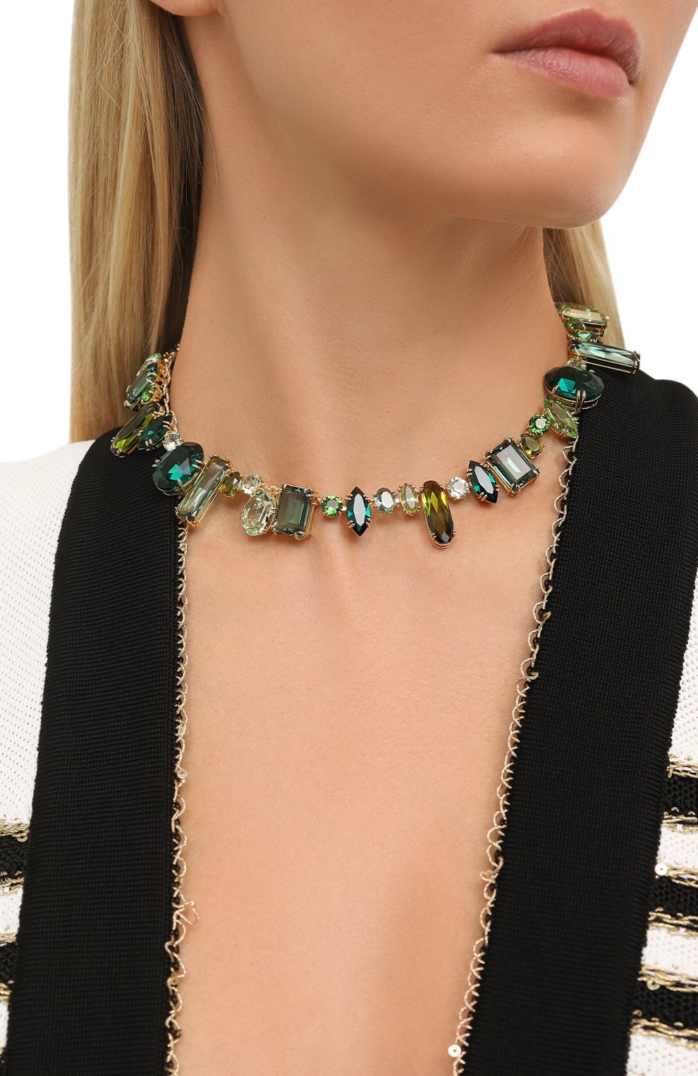 Колье gema SWAROVSKI зеленого цвета по цене 67950 руб., арт. 5657388, фото 2 Колье gema SWAROVSKI, арт. 5657388, фото 2