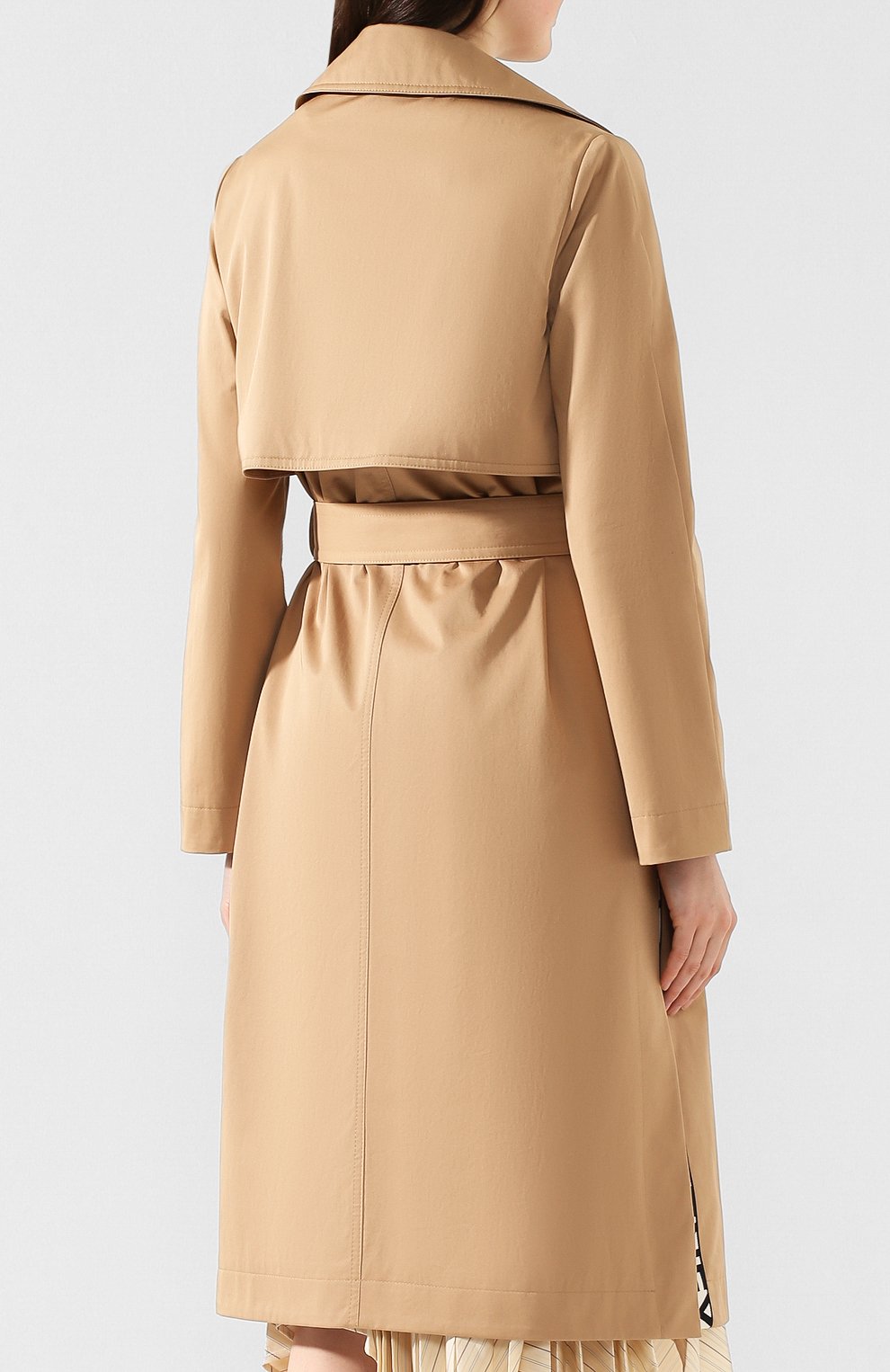 Хлопковый тренч STELLA MCCARTNEY бежевого цвета по цене 99000 руб., арт. 599857/S0A09, фото 4 Хлопковый тренч STELLA MCCARTNEY, арт. 599857/S0A09, фото 4