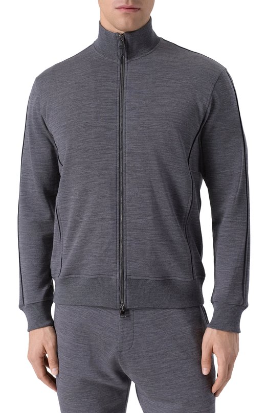 Шерстяная толстовка Canali T0912/MJ02339 Серый  T0912/MJ02339 Фото 3