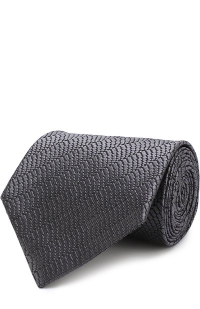 Мужской шелковый галстук с узором ZEGNA, арт. Z3W08/1XW