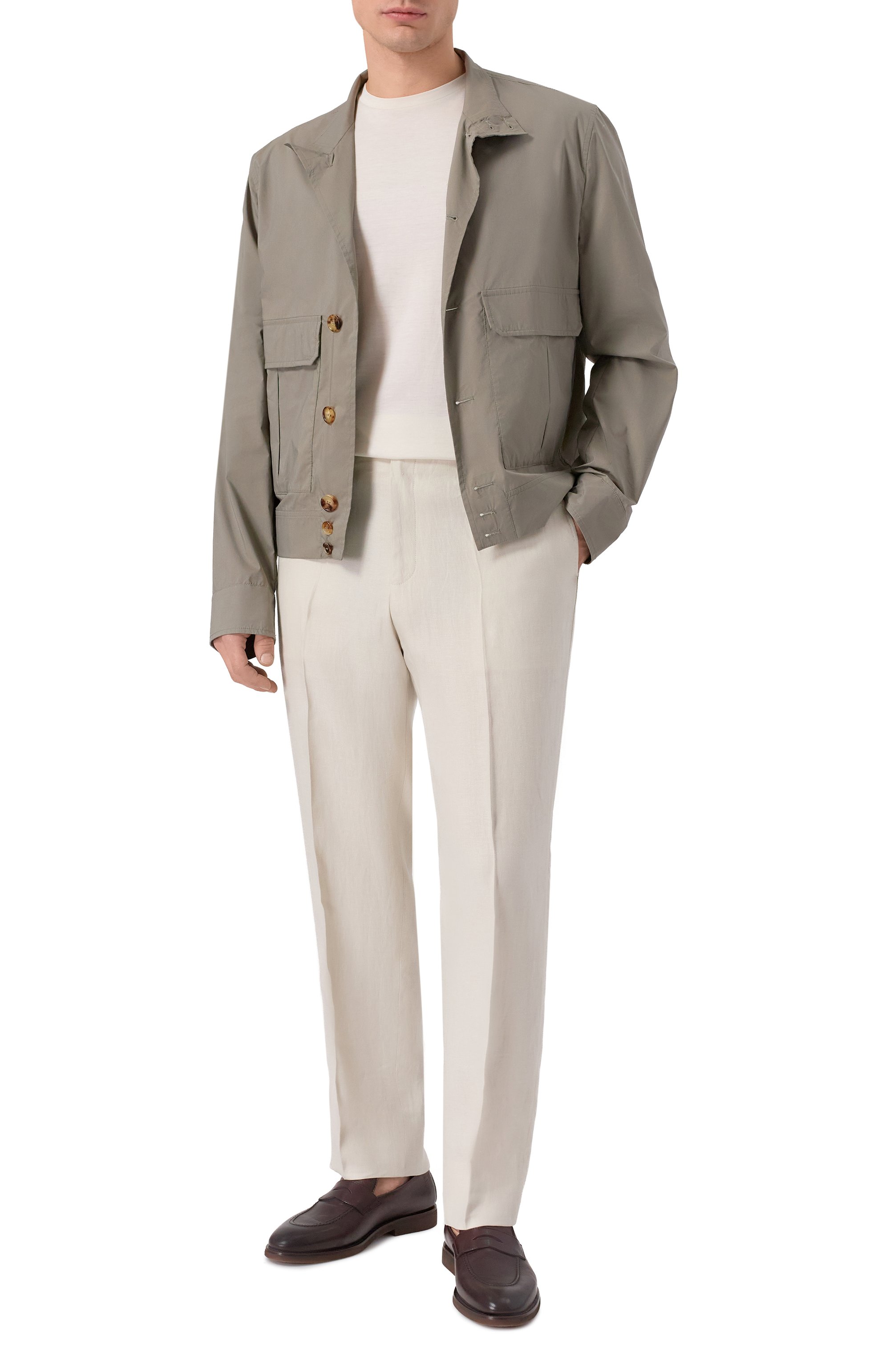 Льняные брюки CORNELIANI, арт. 274552/2714326, фото 2