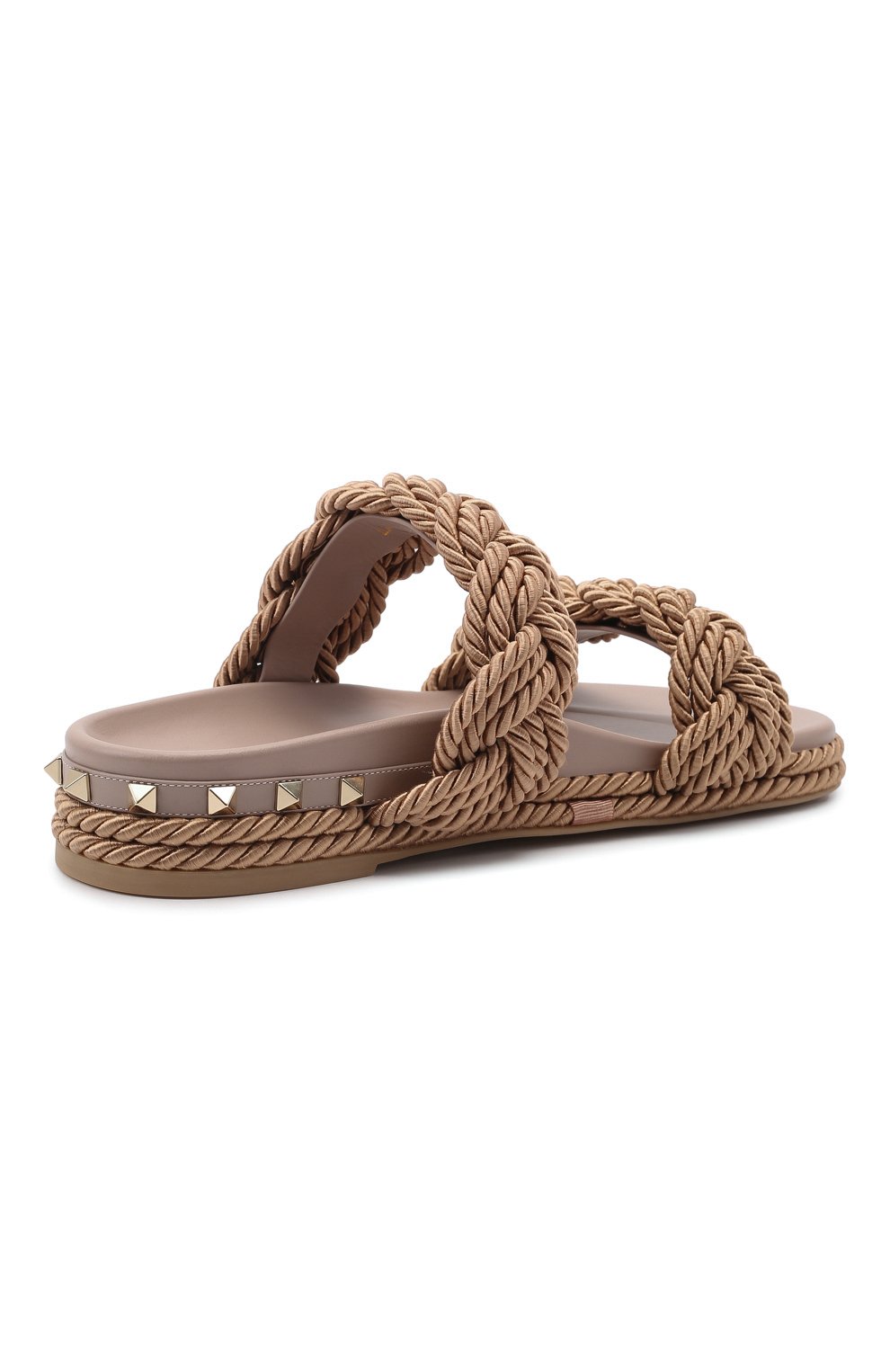 Текстильные шлепанцы rockstud torchon VALENTINO, арт. XW2S0DN1/BAE, фото 5