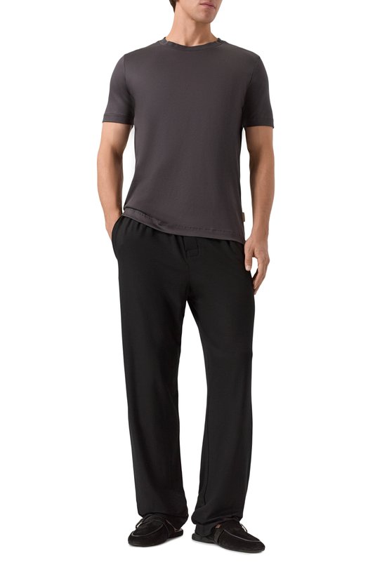 Хлопковая футболка Zimmerli 286-43110 Серый  286-43110 Фото 2