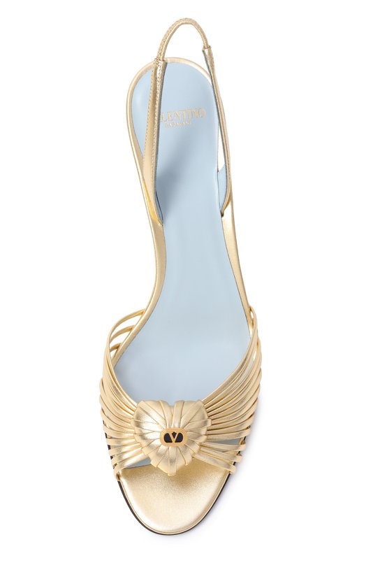 Кожаные босоножки Coeur Royal 85 Valentino 8W2S0LU8/RUR Золотой  8W2S0LU8/RUR Фото 6