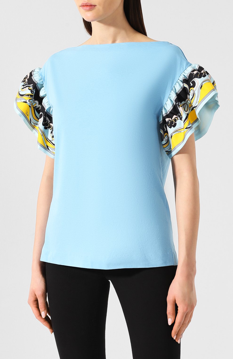Хлопковый топ EMILIO PUCCI, арт. 9EJP65/9E986, фото 3