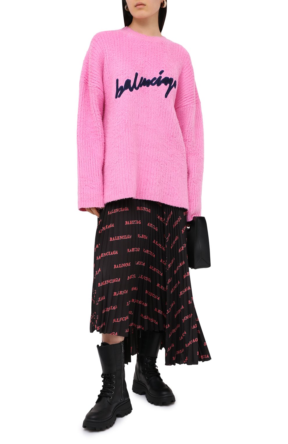 Хлопковый пуловер BALENCIAGA, арт. 628736/T3182, фото 2