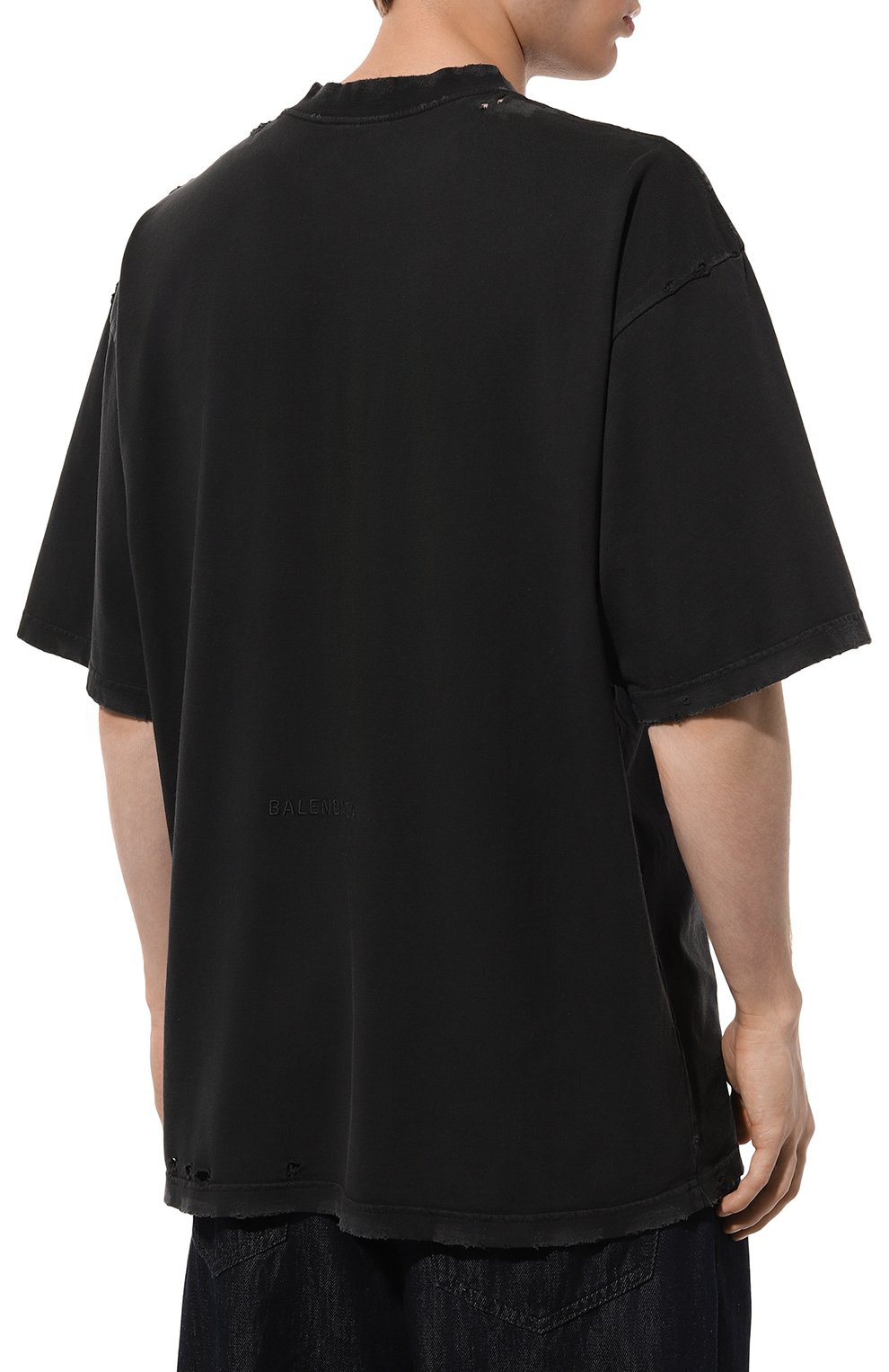 Хлопковая футболка BALENCIAGA, арт. 764235/TQVR9, фото 4