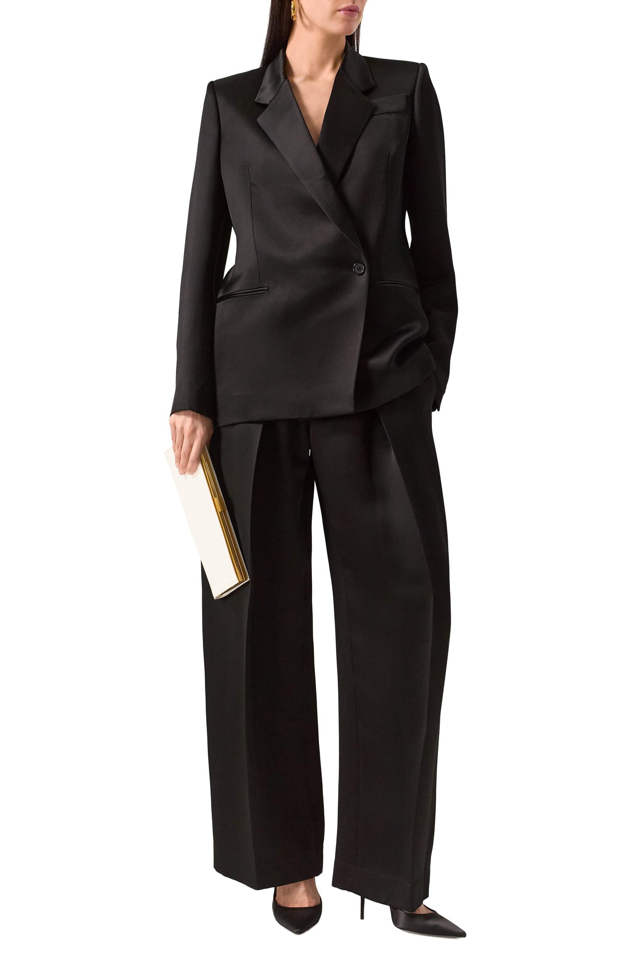 Атласные брюки KHAITE, арт. 31494115/MARINTA, фото 2