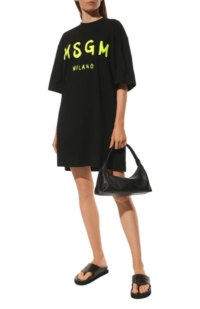 Хлопковое платье MSGM, арт. 3241MDA510F 227298, фото 2