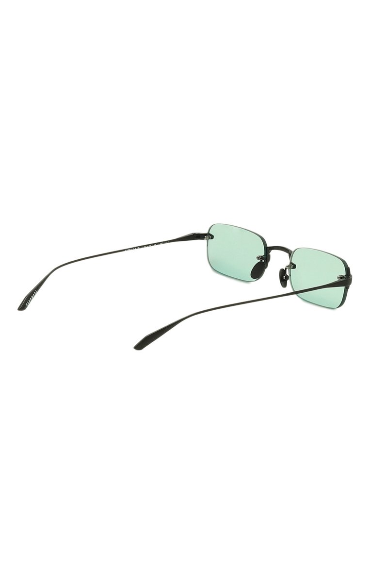 Женские солнцезащитные очки GAST зеленого цвета, арт. ASTR0 BLACK AS01 | Фото 5 (Кросс-КТ: С/з-унисекс; Региональные ограничения белый список (Axapta Mercury): Не проставлено; Нос: Не проставлено; Тип очков: С/з; Материал: Металл; Очки форма: Безоправные, Прямоугольные; Оптика Гендер: оптика-унисекс)