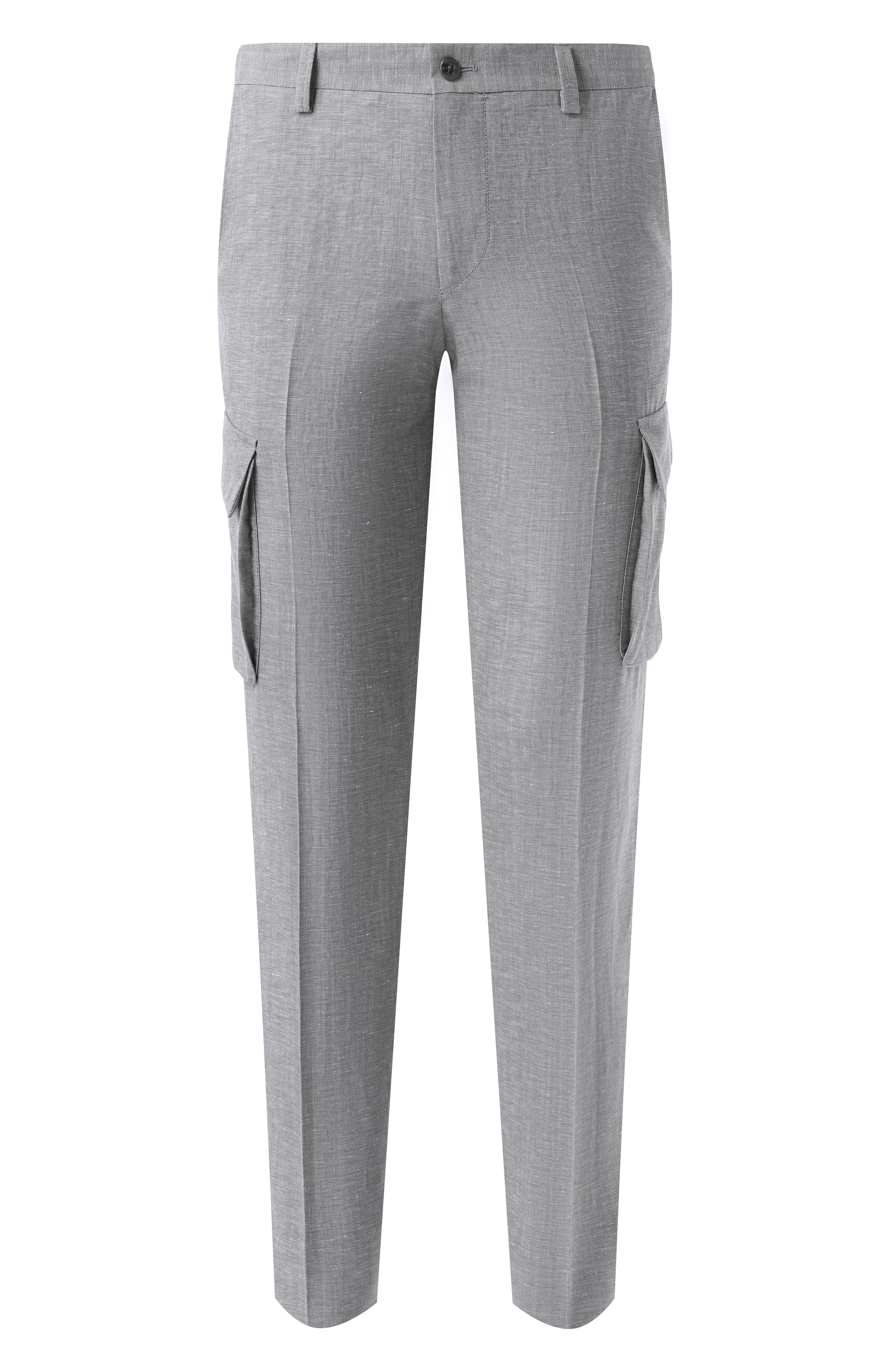 Брюки-карго из шерсти и льна CORNELIANI, арт. 254L02-2514164, фото 1