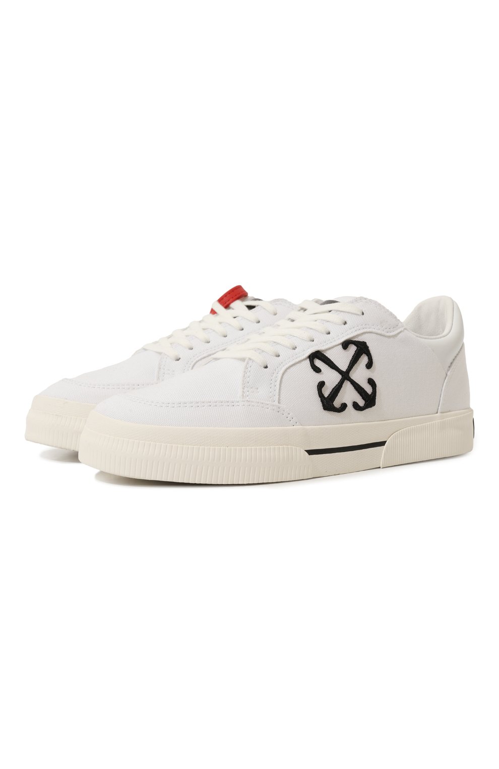 Текстильные кеды new low vulcanized OFF-WHITE, арт. 0MIA293S24FAB001, фото 1