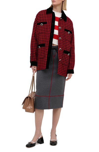 Хлопковая юбка MIU MIU, арт. MJD175-1QHY-F0480, фото 2