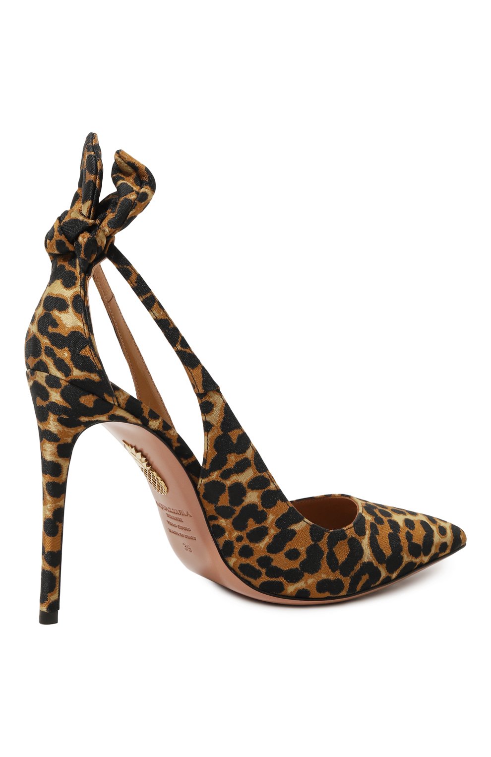 Текстильные туфли pump 105 AQUAZZURA, арт. DENHIGP0-LDR-C80, фото 5