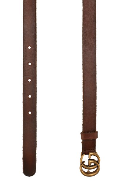 Кожаный ремень с фигурной пряжкой GUCCI, арт. 409417/CVE0T, фото 2